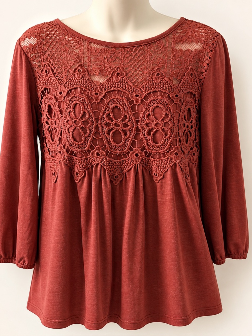Coral Top Lace Detailed  Comfort S Size - Picture 2 of 3